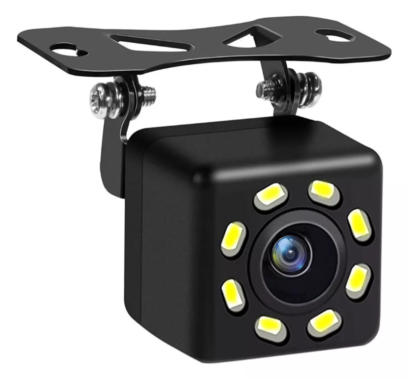 Carsapro 1080P Waterproof Wired Rearview Camera with 12 LED Lights for Cars